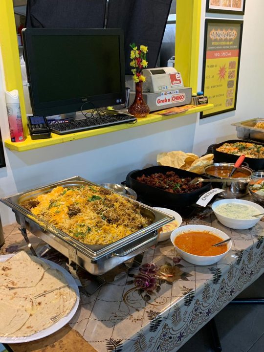 Buffet Spread at Angaara